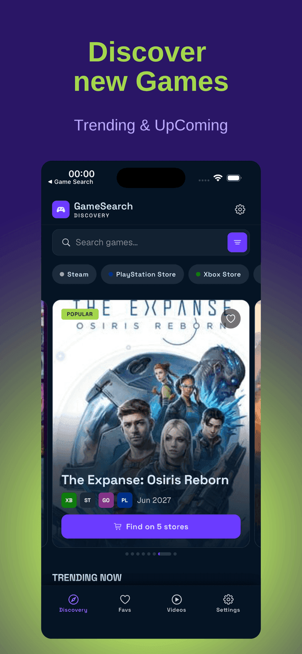 Discover  new Games